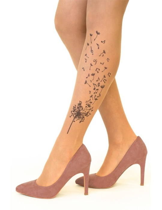 Collant chair Tatouage Musical Dandelion Collant chair Tatouage Musical Dandelion