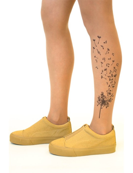 Collant Tatouage Black Butterflies