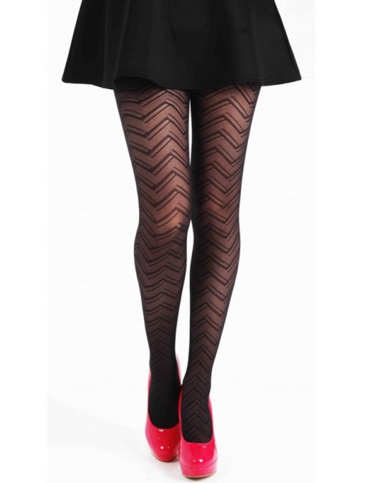 Collant Zig Zag Wave